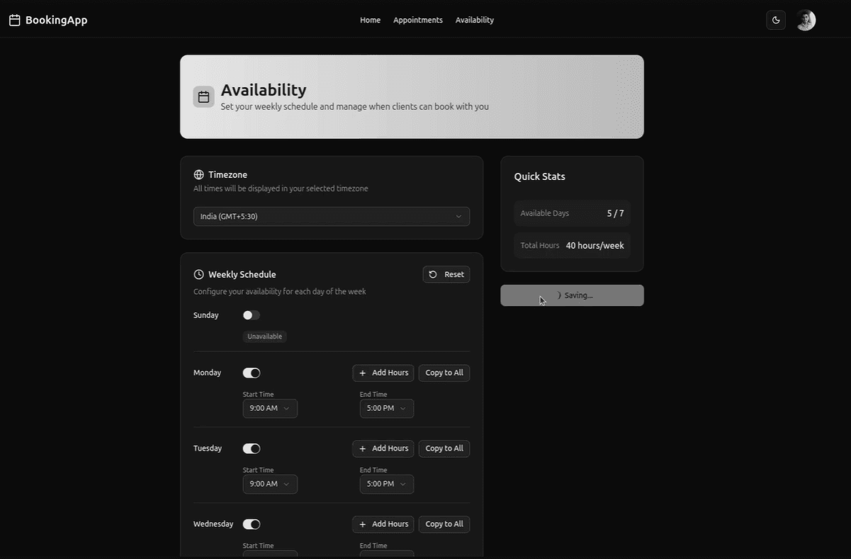Appointment Booking System
